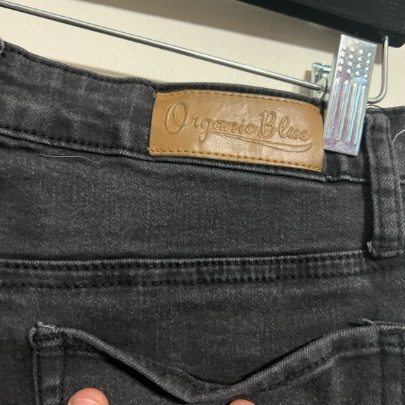 Organic Blue Black Light Washed Denim Skinny Leg Size 11 - Picture 4 of 8